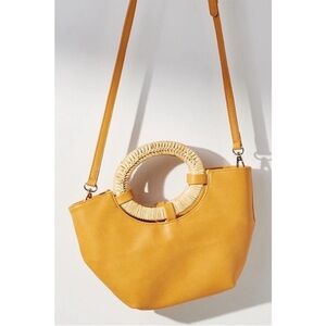 Anthropologie Yellow Crossbody Bag